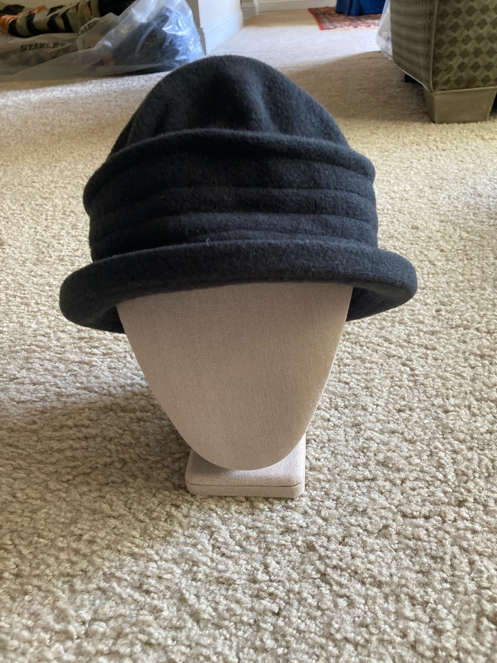 Women's Gray Pork Pie Hat One Size